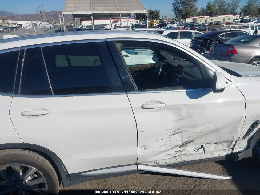 2019 BMW X3 Sdrive30I VIN: 5UXTR7C52KLF32825 Lot: 40813970