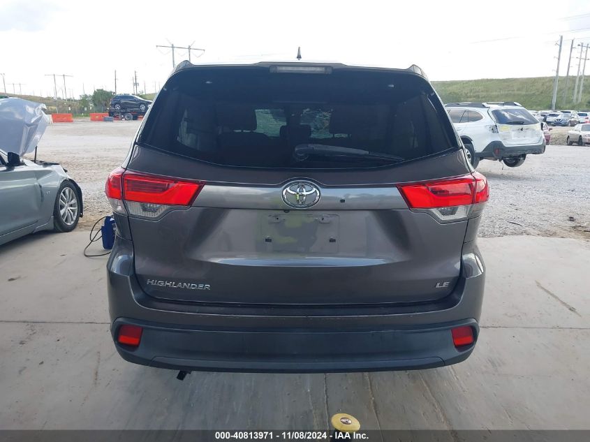 2017 Toyota Highlander Le Plus VIN: 5TDZZRFH2HS208856 Lot: 40813971