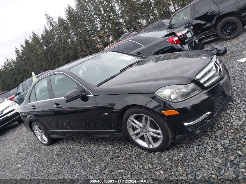 2012 Mercedes-Benz C 250 Luxury/Sport VIN: WDDGF4HB1CR207951 Lot: 40813983