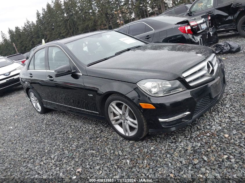 2012 Mercedes-Benz C 250 Luxury/Sport VIN: WDDGF4HB1CR207951 Lot: 40813983