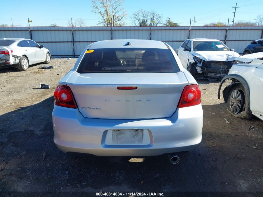 2012 Dodge Avenger Se VIN: 1C3CDZAB5CN274702 Lot: 40814034