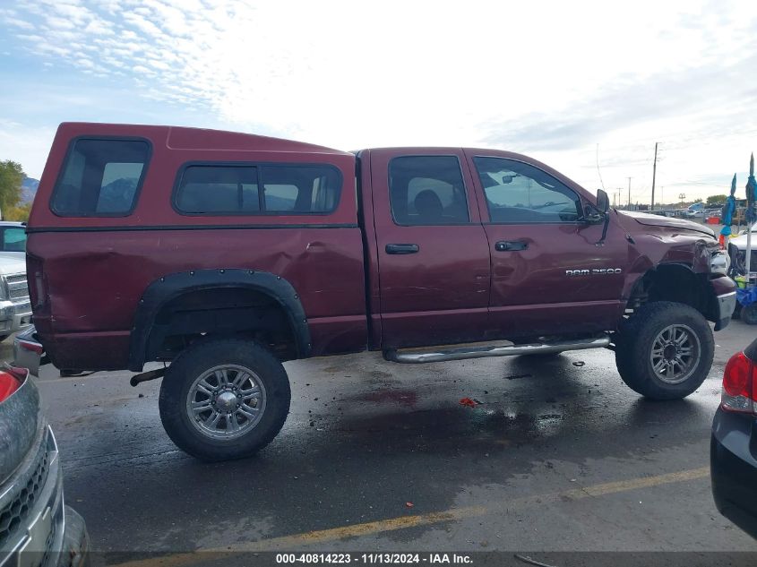 2003 Dodge Ram 2500 Slt/Laramie/St VIN: 3D7KU28D83G743561 Lot: 40814223