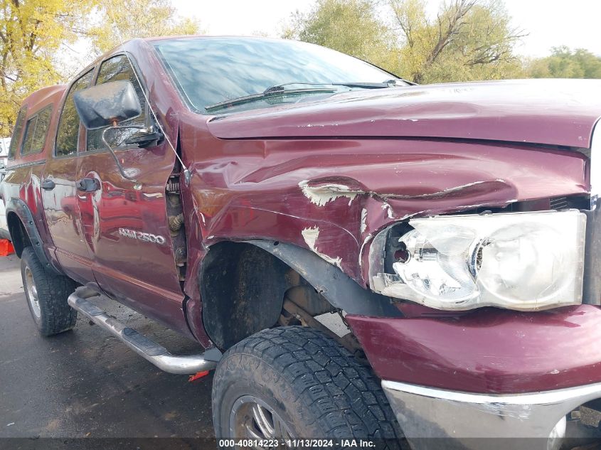 2003 Dodge Ram 2500 Slt/Laramie/St VIN: 3D7KU28D83G743561 Lot: 40814223