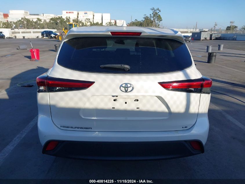 2020 Toyota Highlander Le VIN: 5TDZZRAH9LS021047 Lot: 40814225