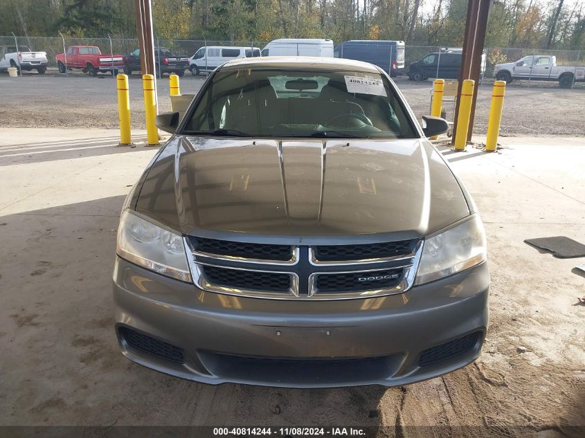 2012 Dodge Avenger Se VIN: 1C3CDZABXCN141269 Lot: 40814244