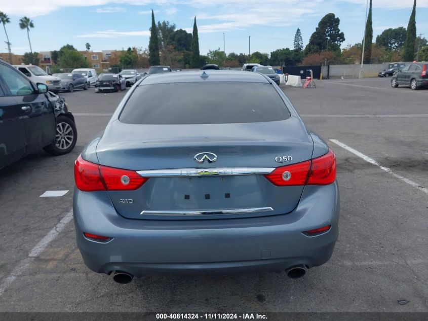 2016 Infiniti Q50 2.0T Base VIN: JN1CV7AR8GM250984 Lot: 40814324