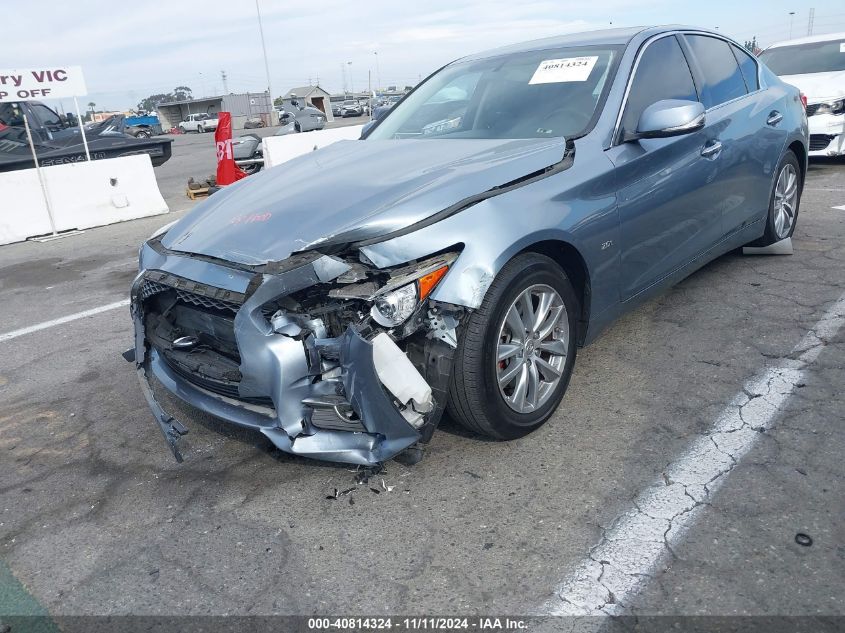 2016 Infiniti Q50 2.0T Base VIN: JN1CV7AR8GM250984 Lot: 40814324