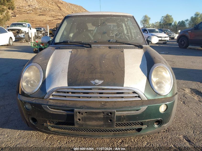 2005 Mini Cooper VIN: WMWRC33495TJ65160 Lot: 40814364