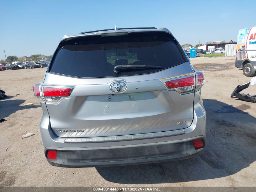 2016 Toyota Highlander Xle V6 VIN: 5TDKKRFHXGS142982 Lot: 40814445