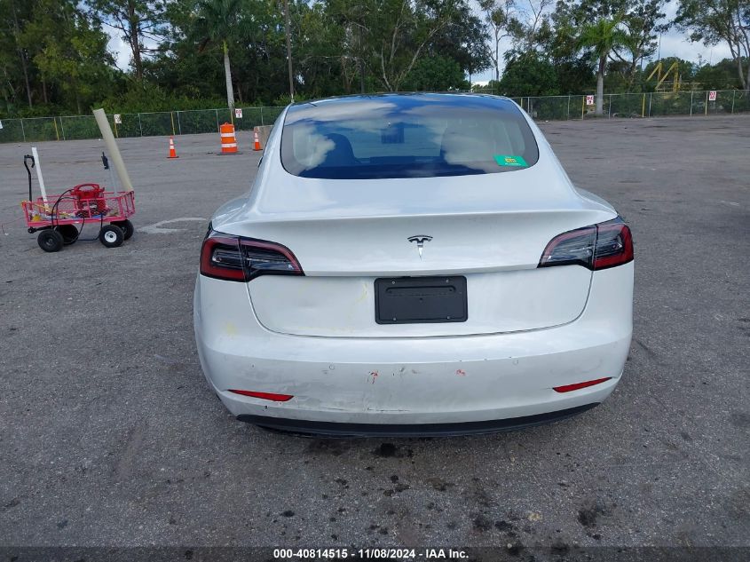 2021 Tesla Model 3 Standard Range Plus Rear-Wheel Drive VIN: 5YJ3E1EA8MF852111 Lot: 40814515