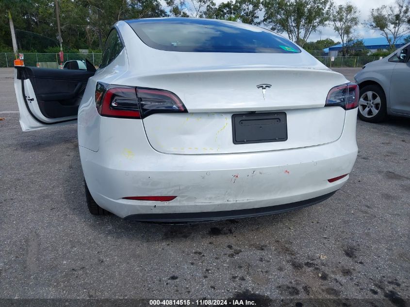 2021 Tesla Model 3 Standard Range Plus Rear-Wheel Drive VIN: 5YJ3E1EA8MF852111 Lot: 40814515