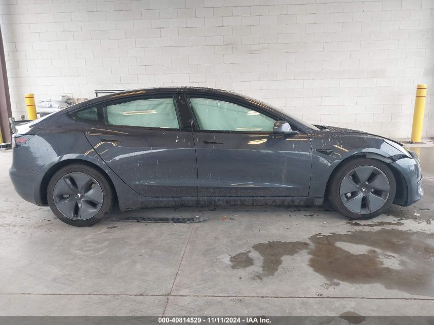 2021 Tesla Model 3 Standard Range Plus Rear-Wheel Drive VIN: 5YJ3E1EA8MF873136 Lot: 40814529