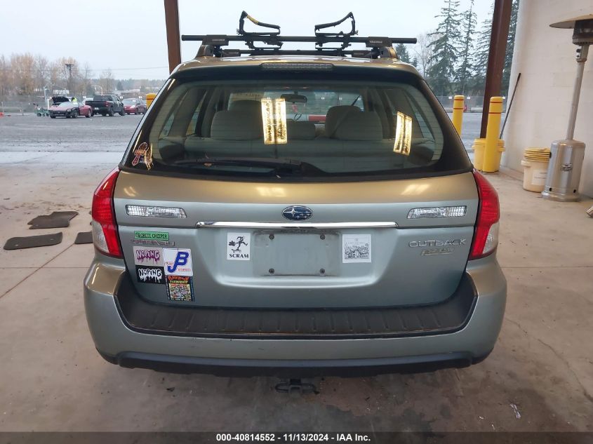 2009 Subaru Outback 2.5I VIN: 4S4BP60C697329867 Lot: 40814552