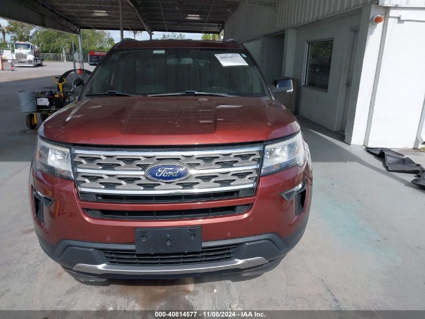 VIN 1FM5K7D83JGA40229 2018 FORD EXPLORER XLT