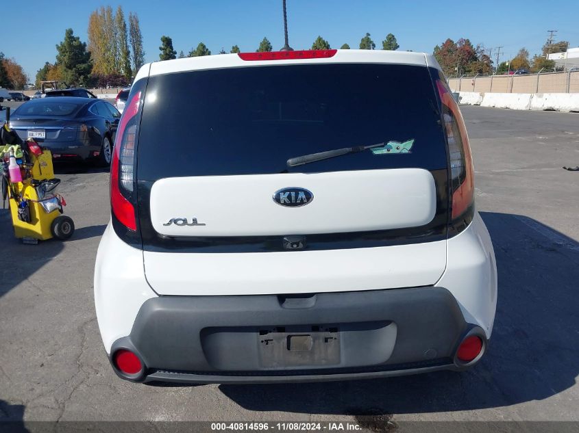 2015 Kia Soul + VIN: KNDJP3A52F7806885 Lot: 40814596