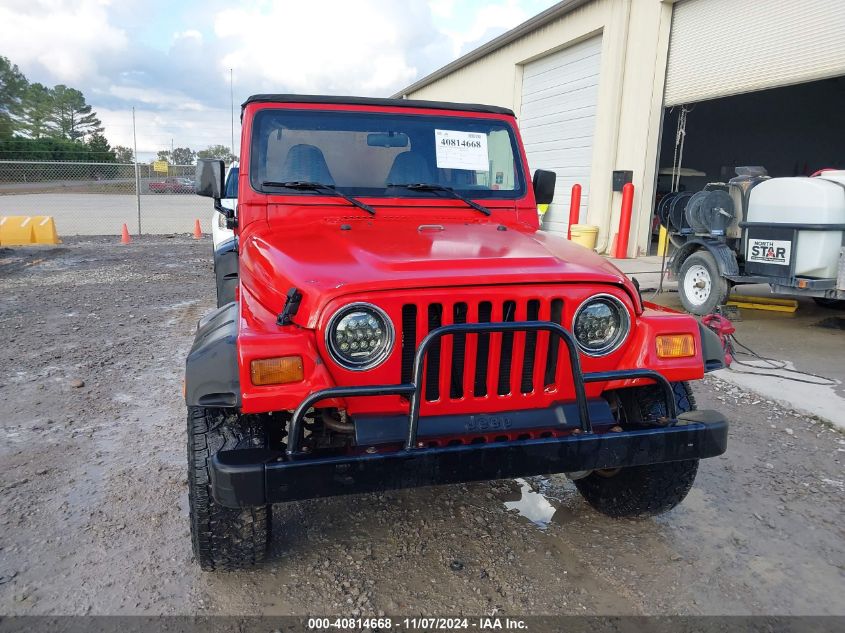 1997 Jeep Wrangler Se VIN: 1J4FY29P9VP463763 Lot: 40814668