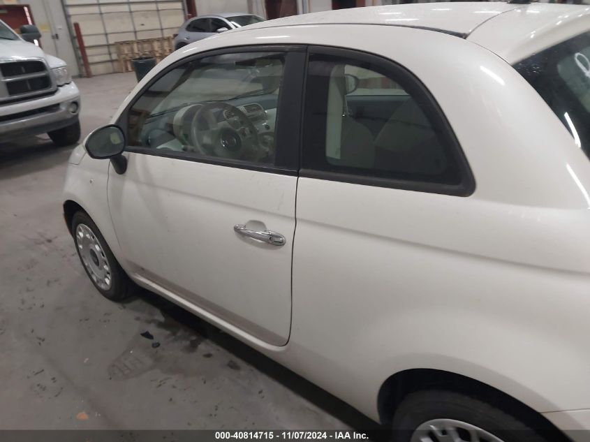 2012 Fiat 500 Pop VIN: 3C3CFFAR8CT120300 Lot: 40814715