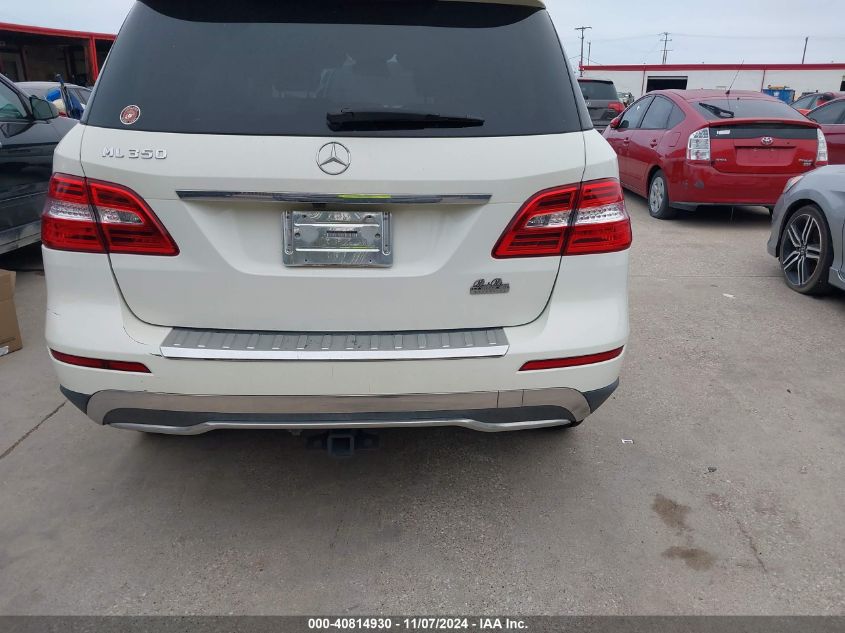 2013 Mercedes-Benz Ml 350 VIN: 4JGDA5JB1DA146785 Lot: 40814930