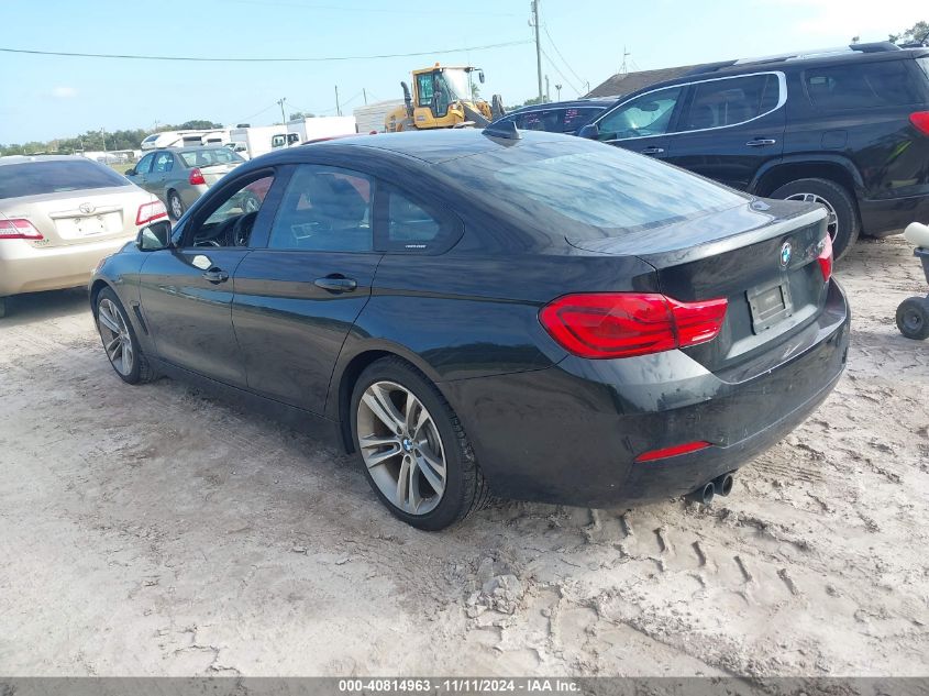 2018 BMW 430I Gran Coupe VIN: WBA4J1C58JBG80165 Lot: 40814963