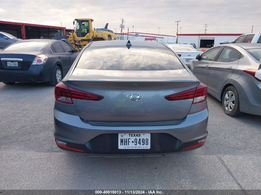 2019 Hyundai Elantra Sel VIN: 5NPD84LF5KH441033 Lot: 40815013