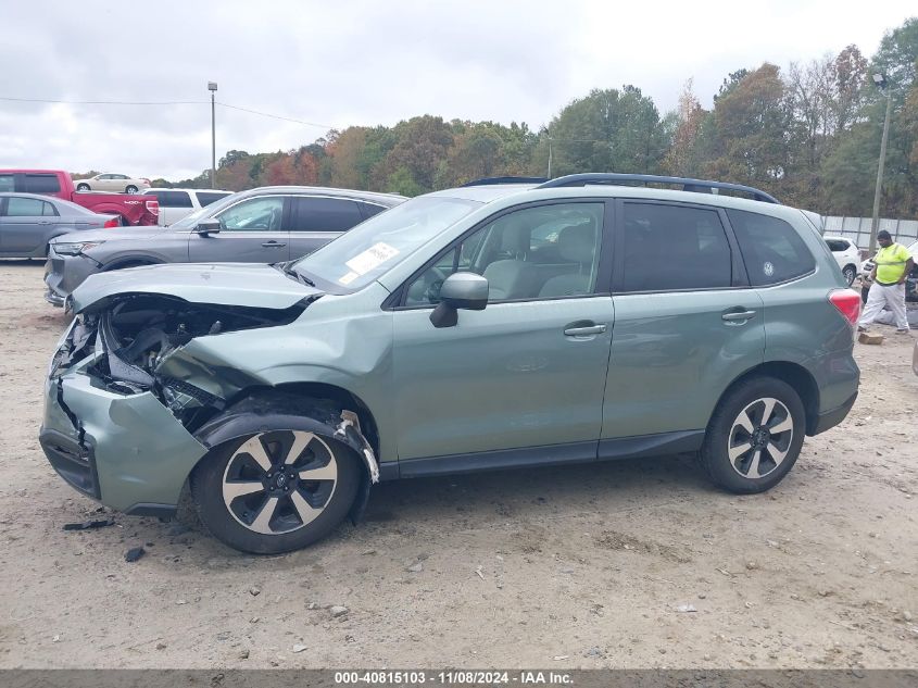 2018 Subaru Forester 2.5I Premium VIN: JF2SJAEC1JH522820 Lot: 40815103