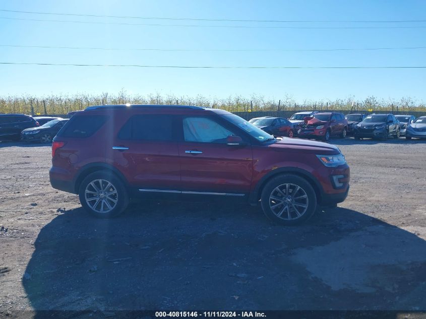 2017 Ford Explorer Limited VIN: 1FM5K8FH1HGB58650 Lot: 40815146