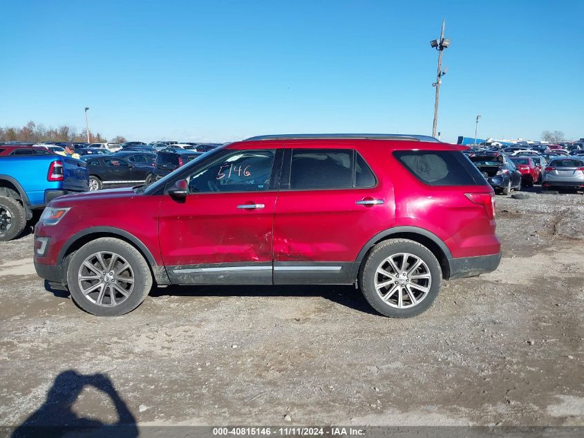 2017 Ford Explorer Limited VIN: 1FM5K8FH1HGB58650 Lot: 40815146