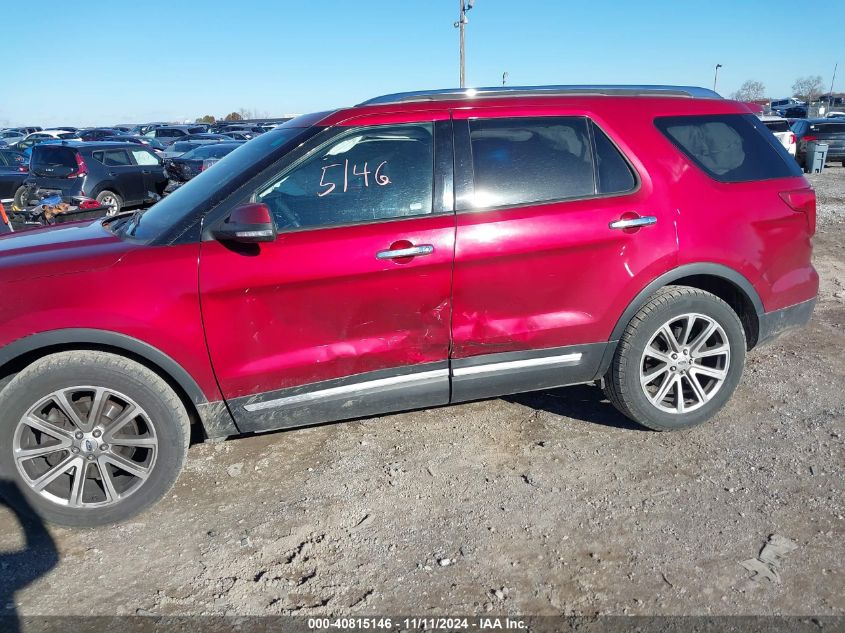 2017 Ford Explorer Limited VIN: 1FM5K8FH1HGB58650 Lot: 40815146