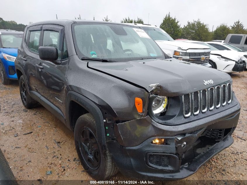 VIN ZACCJBAB2JPJ36094 2018 Jeep Renegade, Sport 4X4 no.1