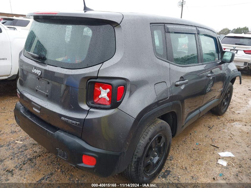 VIN ZACCJBAB2JPJ36094 2018 Jeep Renegade, Sport 4X4 no.4