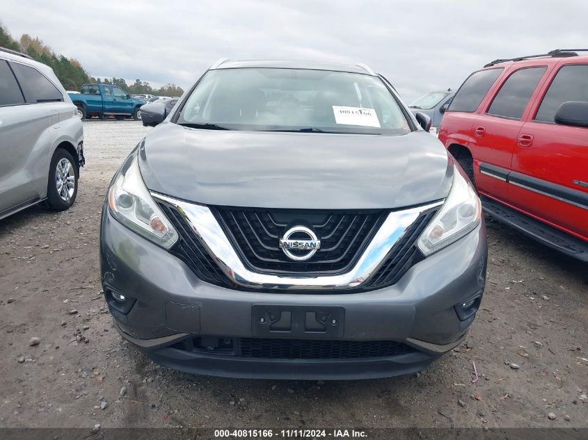 2017 Nissan Murano Sl VIN: 5N1AZ2MH2HN110239 Lot: 40815166