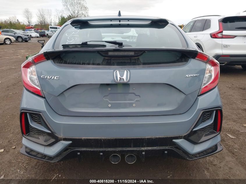 2021 Honda Civic Sport VIN: SHHFK7H40MU413630 Lot: 40815200