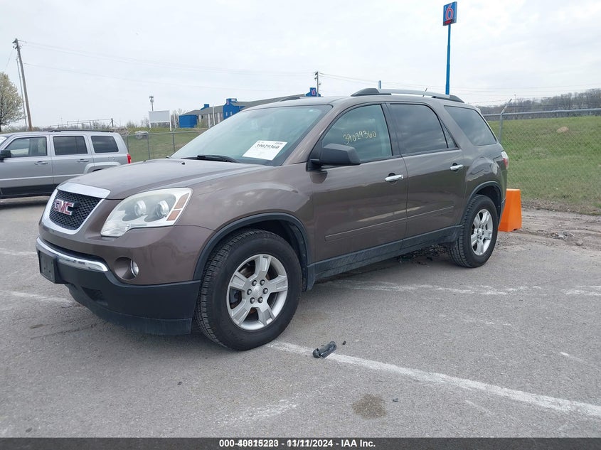 Vin: 1gkkrped5cj362895, lot: 41304800, gmc acadia sle 20122