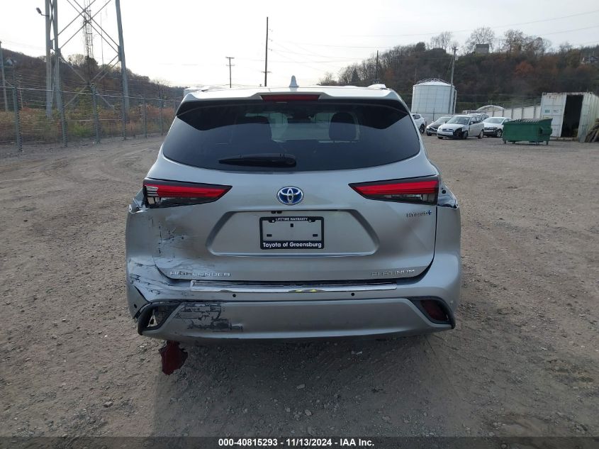 2021 Toyota Highlander Hybrid Platinum VIN: 5TDEBRCHXMS029336 Lot: 40815293