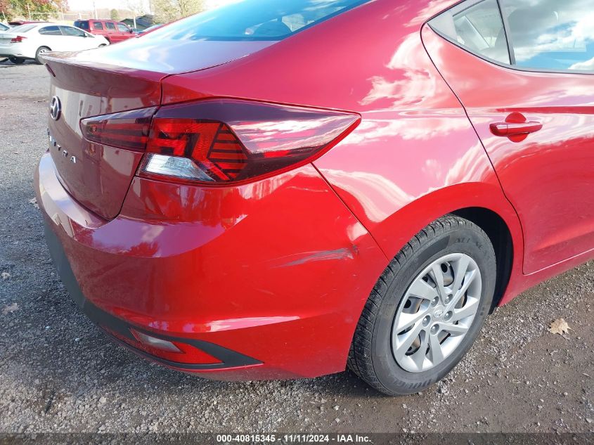 2019 Hyundai Elantra Se VIN: KMHD74LF3KU799347 Lot: 40815345