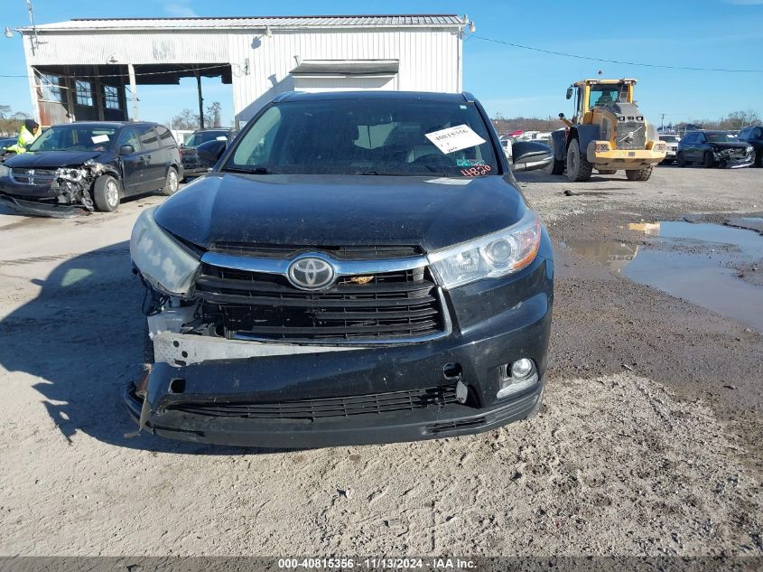 2015 Toyota Highlander Limited Platinum V6 VIN: 5TDDKRFH5FS124820 Lot: 40815356