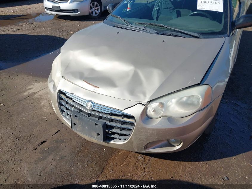 2006 Chrysler Sebring Touring VIN: 1C3EL55R16N203898 Lot: 40815365