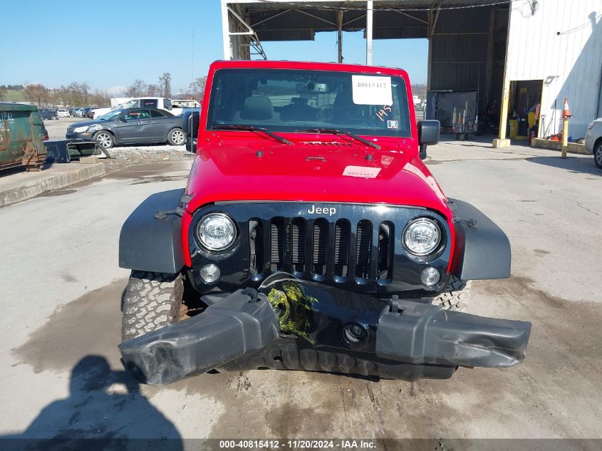 2018 Jeep Wrangler Jk Willy Wheeler W 4X4 VIN: 1C4AJWAG1JL891450 Lot: 40815412