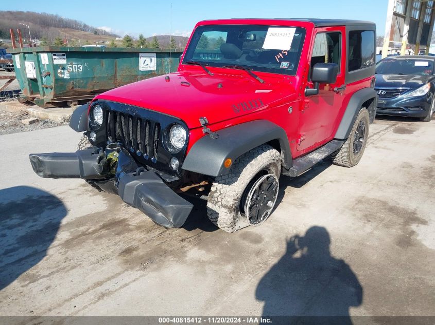 2018 Jeep Wrangler Jk Willy Wheeler W 4X4 VIN: 1C4AJWAG1JL891450 Lot: 40815412