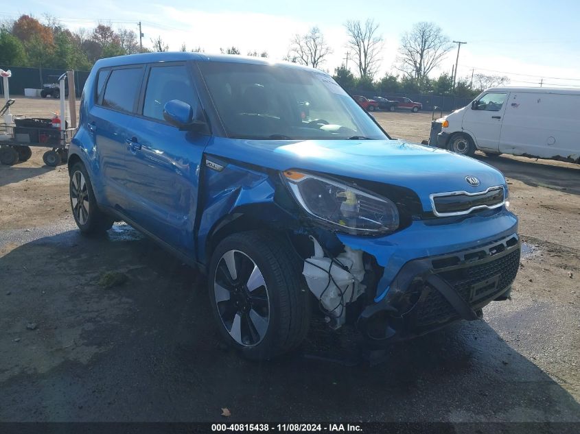 2016 Kia Soul + VIN: KNDJP3A5XG7356291 Lot: 40815438