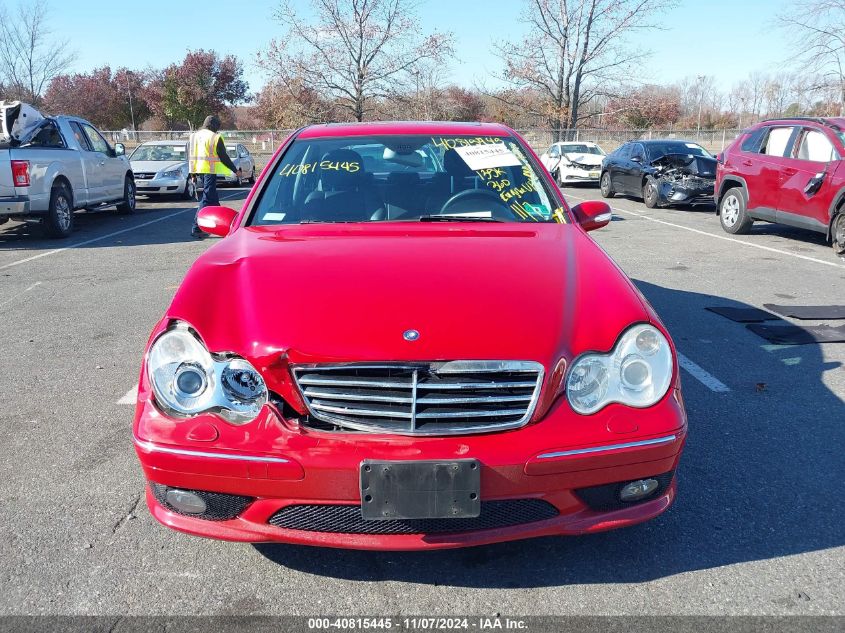 2007 Mercedes-Benz C 230 Sport VIN: WDBRF52H87F856786 Lot: 40815445