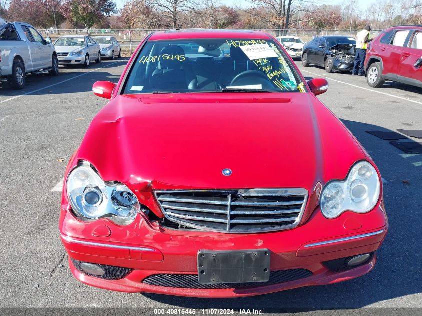 2007 Mercedes-Benz C 230 Sport VIN: WDBRF52H87F856786 Lot: 40815445