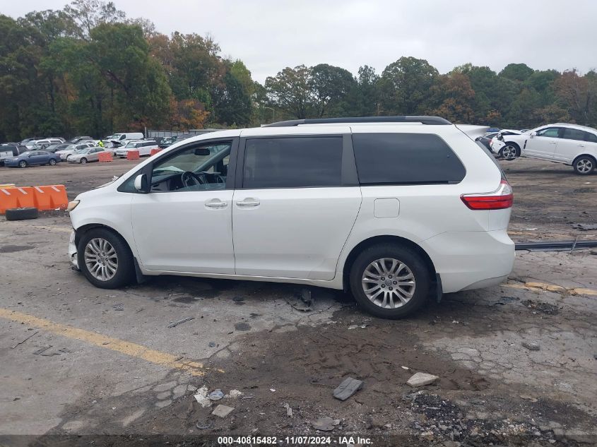 2017 Toyota Sienna Xle 8 Passenger VIN: 5TDYZ3DC1HS854695 Lot: 40815482