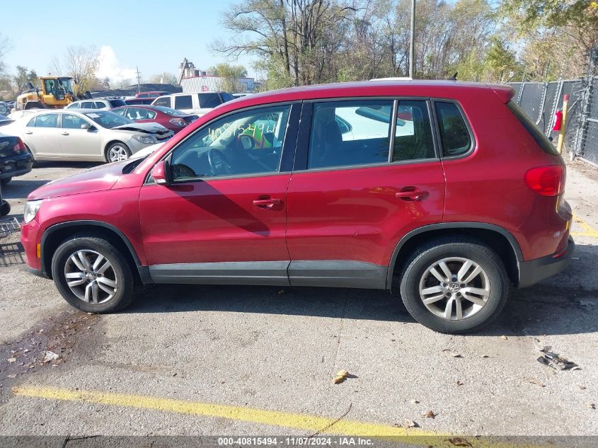 2014 Volkswagen Tiguan S VIN: WVGBV3AXXEW113378 Lot: 40815494