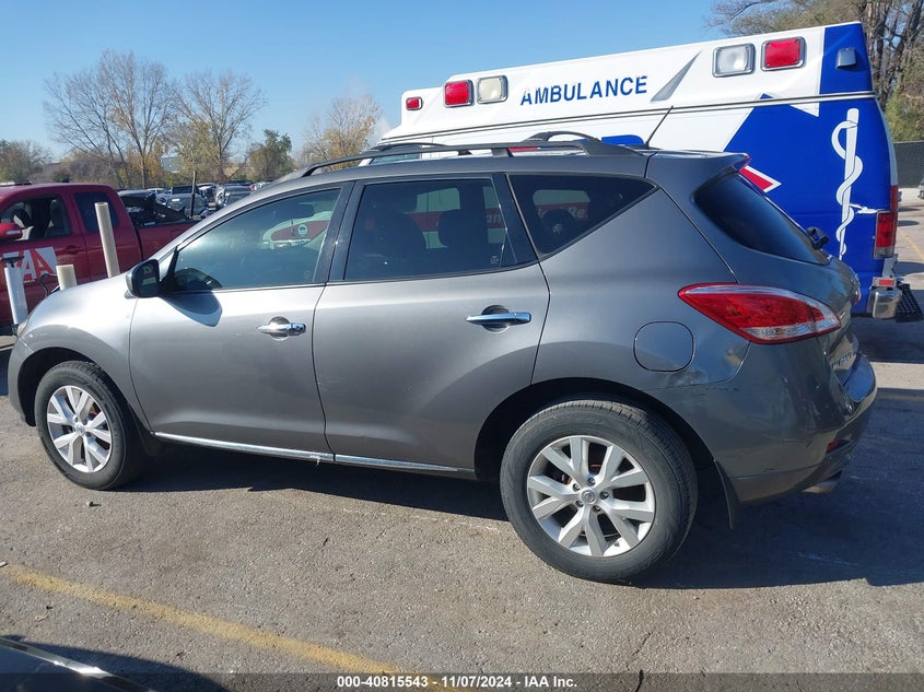 2014 Nissan Murano Sl VIN: JN8AZ1MU5EW410511 Lot: 40815543