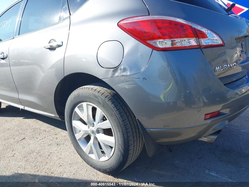 2014 Nissan Murano Sl VIN: JN8AZ1MU5EW410511 Lot: 40815543