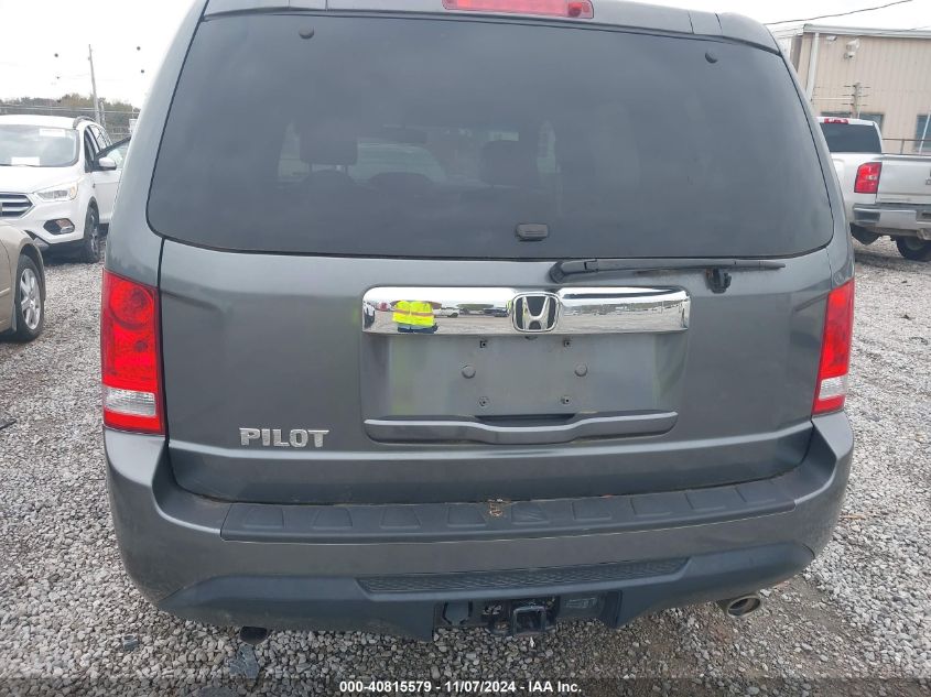 2012 Honda Pilot Ex-L VIN: 5FNYF3H51CB010044 Lot: 40815579