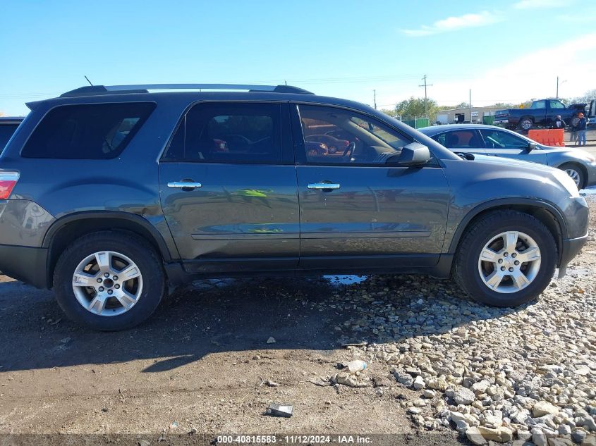 2011 GMC Acadia Sl VIN: 1GKKRNED5BJ342746 Lot: 40815583