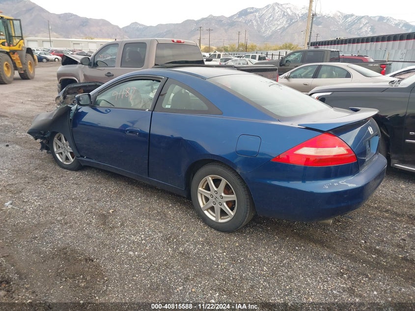 2003 Honda Accord 3.0 Ex blue coupe gasoline 1HGCM82653A034274 photo #4