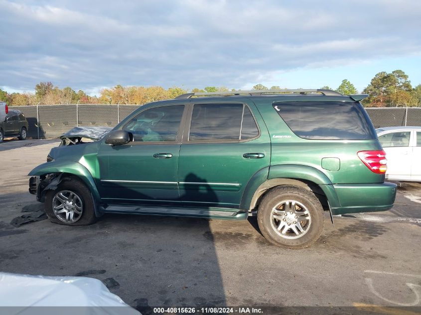 2004 Toyota Sequoia Limited V8 VIN: 5TDZT38A64S216452 Lot: 40815626